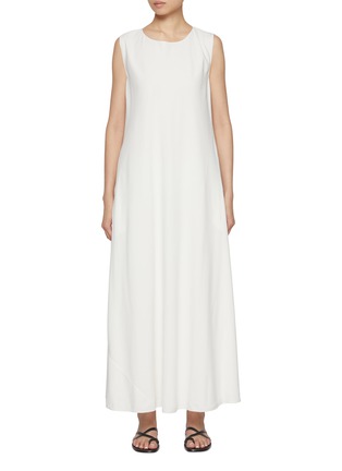 Main View - Click To Enlarge - THE ROW - Nicole Round Neck Silk Dress