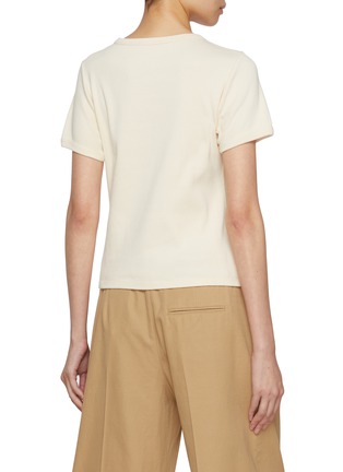 Back View - Click To Enlarge - THE ROW - Torya Cotton T-shirt