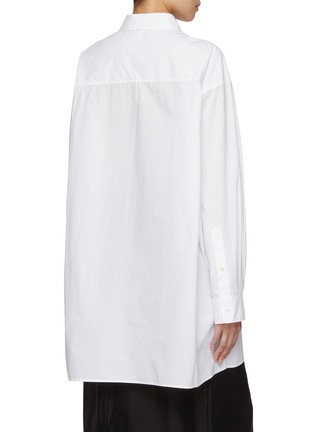 Back View - Click To Enlarge - THE ROW - Victoria Oversized Cotton Shirt