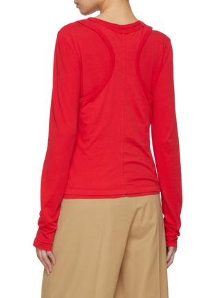 Back View - Click To Enlarge - THE ROW - Seruni Tank Overlay Cotton Top