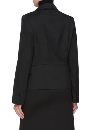 Back View - Click To Enlarge - MM6 MAISON MARGIELA - Single Breasted Waist Seam Tailoring Blazer