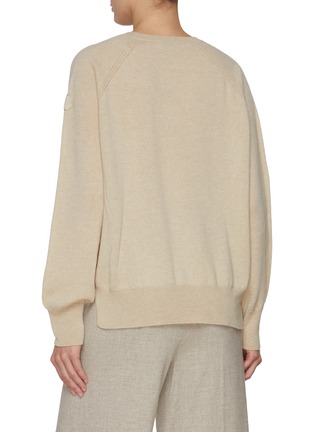 Back View - Click To Enlarge - MONCLER - Raglan Sleeve Cashmere Sweater