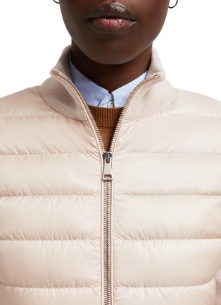 Detail View - Click To Enlarge - MONCLER - Padded Zip Up Cardigan