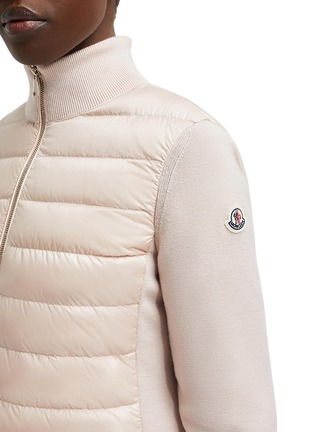Detail View - Click To Enlarge - MONCLER - Padded Zip Up Cardigan