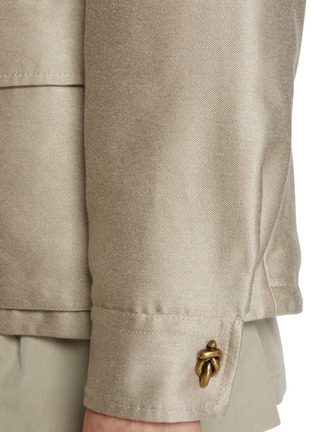  - MONCLER - Belt Essalois Point Collar Jacket