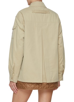 Back View - Click To Enlarge - MONCLER - Felci Quilted-Trim Shirt Jacket