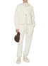 Figure View - Click To Enlarge - MONCLER - Hooded Knit Pocket Zip Up Jacket
