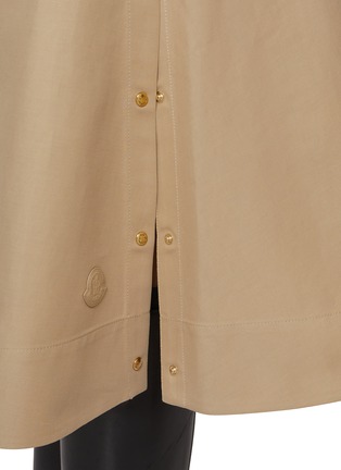  - MONCLER - Belted Cotton Midi Skirt