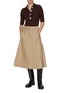 Figure View - Click To Enlarge - MONCLER - Belted Cotton Midi Skirt