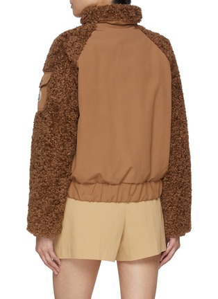 Back View - Click To Enlarge - MONCLER - Coligny Teddy Short Down Jacket