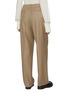 Back View - Click To Enlarge - MONCLER - Drawstring Waist Pleated Wool Pants
