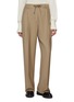 Main View - Click To Enlarge - MONCLER - Drawstring Waist Pleated Wool Pants