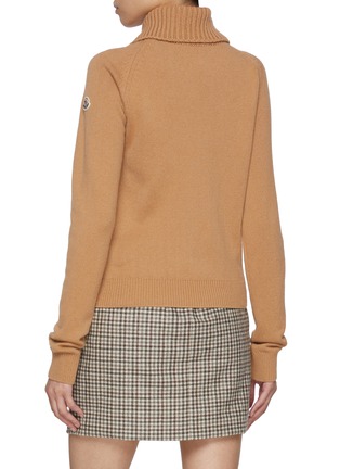Back View - Click To Enlarge - MONCLER - T-Neck Wool Cashmere Sweater
