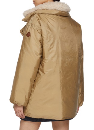 Back View - Click To Enlarge - MONCLER - Voue Faux Fur Collar Jacket