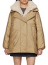 Main View - Click To Enlarge - MONCLER - Voue Faux Fur Collar Jacket