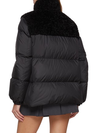 Back View - Click To Enlarge - MONCLER - Esnaie Trimmed Puffer Jacket