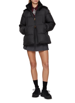 Figure View - Click To Enlarge - MONCLER - Esnaie Trimmed Puffer Jacket