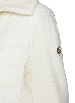  - MONCLER - Puffer Insert Knit Cardigan