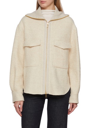 Main View - Click To Enlarge - MONCLER - Zip Up Shirt Jacket
