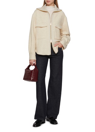 Figure View - Click To Enlarge - MONCLER - Zip Up Shirt Jacket