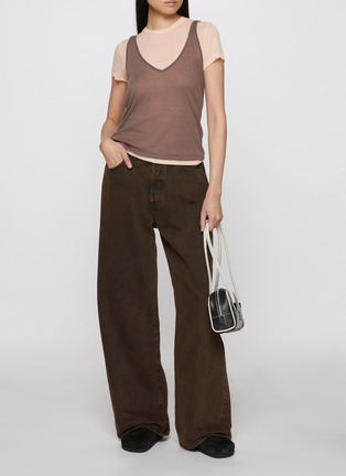 Back View - Click To Enlarge - SKIMS - Sheer Rib V-Neck Tank Top