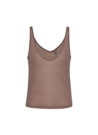 Main View - Click To Enlarge - SKIMS - Sheer Rib V-Neck Tank Top
