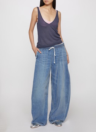 Back View - Click To Enlarge - SKIMS - Sheer Rib V-Neck Tank Top