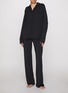 Figure View - Click To Enlarge - SKIMS - Skims Sleep Long Sleeve Button Up Set