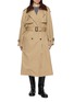 JUUN.J Detachable Suede Collar Quilted Liner Cotton Blend Trench Coat
