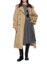 Figure View - Click To Enlarge - JUUN.J - Detachable Suede Collar Quilted Liner Cotton Blend Trench Coat