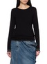 JUUN.J Long Sleeve Layered Wool Jersey Top