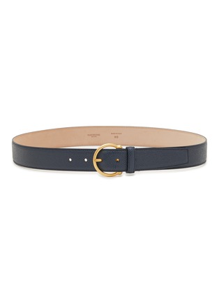 Main View - Click To Enlarge - THOM BROWNE - Round Buckle Grained Leather Belt