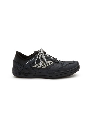 Main View - Click To Enlarge - BALENCIAGA - Hamptons Worn Out Leather Women's Sneakers
