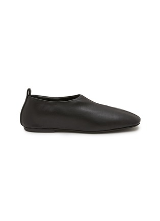 Main View - Click To Enlarge - DRIES VAN NOTEN - Centre Seam Leather Flats