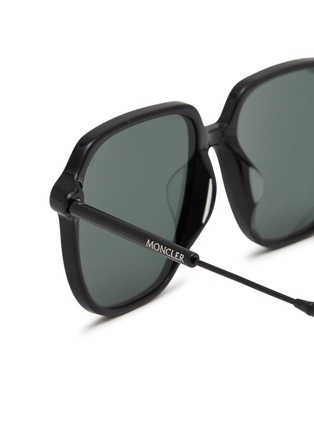 Detail View - Click To Enlarge - MONCLER - Acetate Pilot Sunglasses
