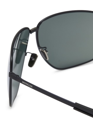 Detail View - Click To Enlarge - MONCLER - Metal 115 Temple Pilot Sport Sunglasses