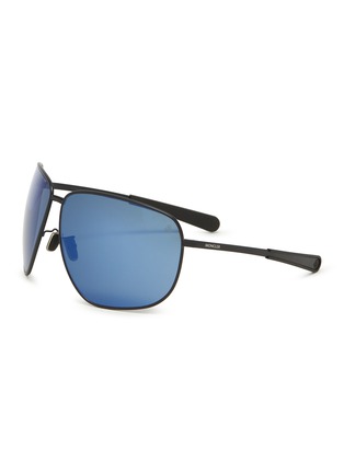 Main View - Click To Enlarge - MONCLER - Metal 115 Temple Pilot Sport Sunglasses