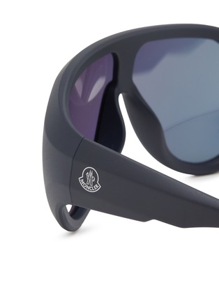 Detail View - Click To Enlarge - MONCLER - Injected Frame Mask Sunglasses