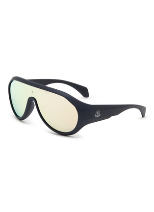 Main View - Click To Enlarge - MONCLER - Injected Frame Mask Sunglasses