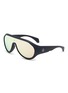 Main View - Click To Enlarge - MONCLER - Injected Frame Mask Sunglasses