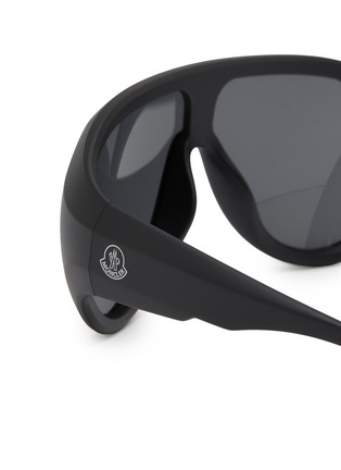 Detail View - Click To Enlarge - MONCLER - Injected Frame Mask Sunglasses