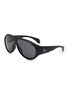 Main View - Click To Enlarge - MONCLER - Injected Frame Mask Sunglasses