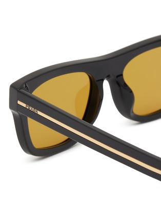 Detail View - Click To Enlarge - PRADA - Acetate Square Sunglasses