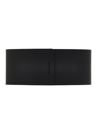 Detail View - Click To Enlarge - PRADA - Metal Round Sunglasses