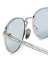 Detail View - Click To Enlarge - PRADA - Oval Metal Acetate Sunglasses