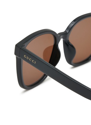 Detail View - Click To Enlarge - GUCCI - Acetate Square Sunglasses