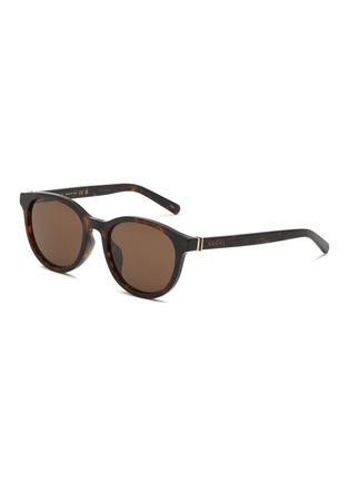 Main View - Click To Enlarge - GUCCI - Recycled Acetate Round Sunglasses