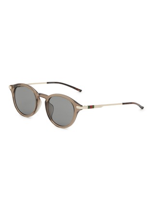 Main View - Click To Enlarge - GUCCI - Recycled Acetate Round Sunglasses