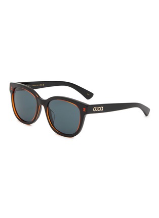 Main View - Click To Enlarge - GUCCI - Recycled Acetate Square Sunglasses