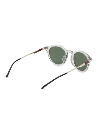 Figure View - Click To Enlarge - GUCCI - Recycled Acetate Round Sunglasses
